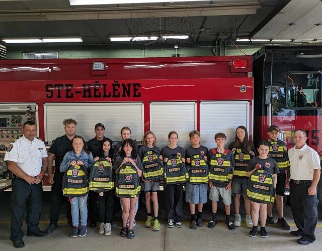 Les petits pompiers de Sainte-Hélène-de-Bagot, une autre cohorte fière de ses apprentissages!