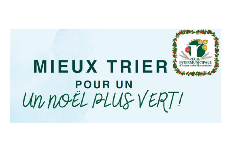 RIAM - Mieux trier pour un Noël plus vert